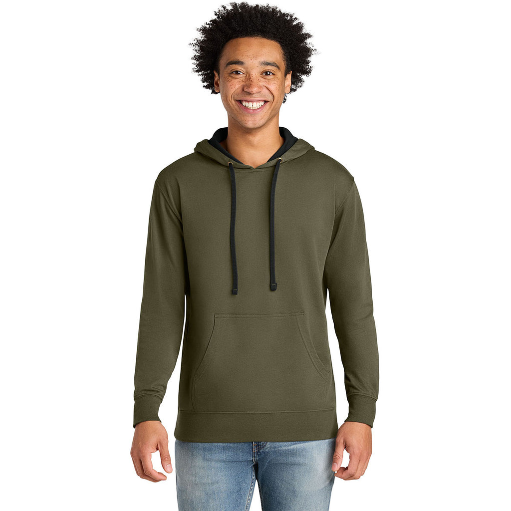 Next Level Men's Military Green/Black Laguna Hoodie