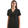 Onna Women's Black Limitless V-Neck Stretch Scrub Top
