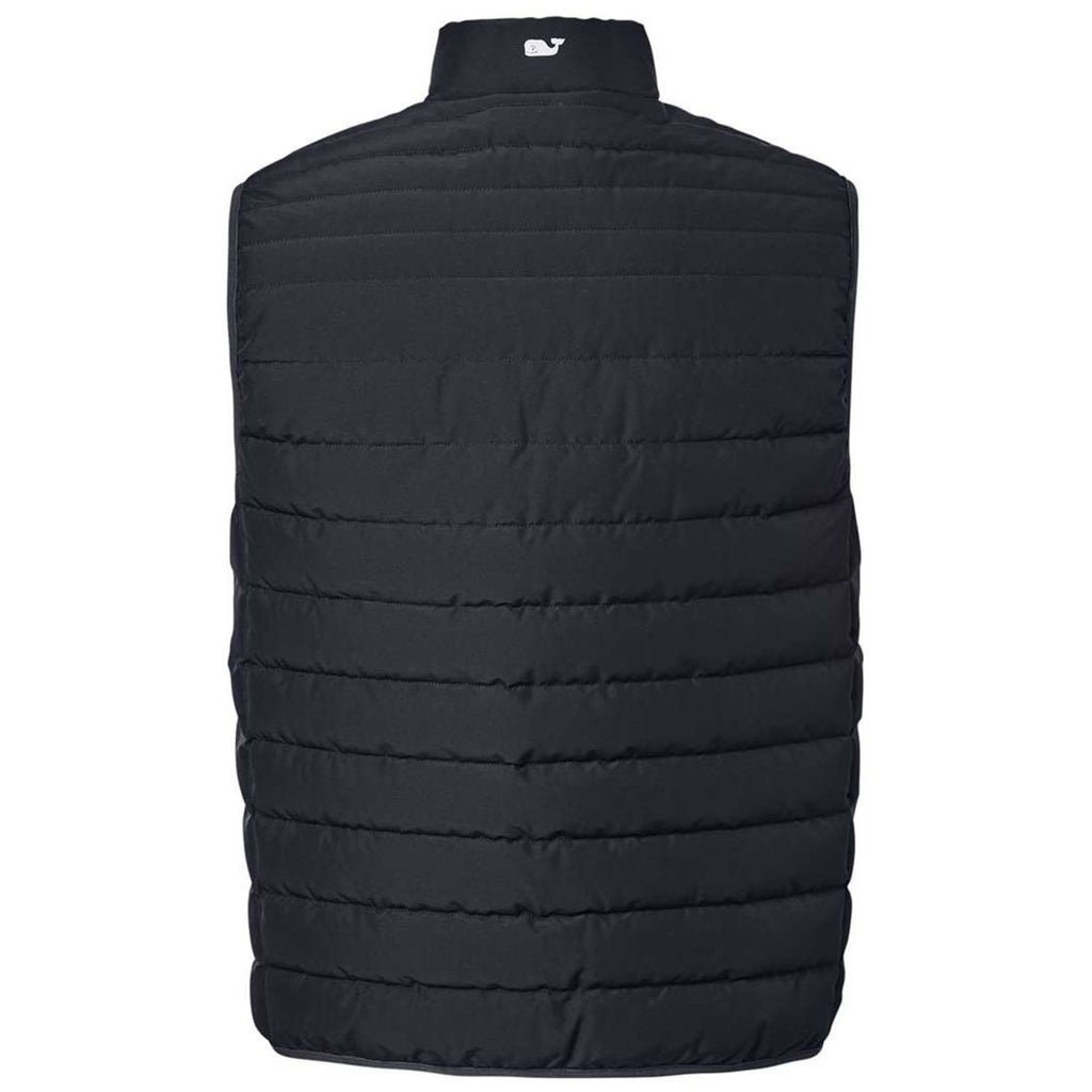 Vineyard Vines Men's Jet Black Mountain Weekend Puffer Vest