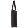 OAD Recycled Black Jumbo Recycled Midweight Gusseted Canvas Tote