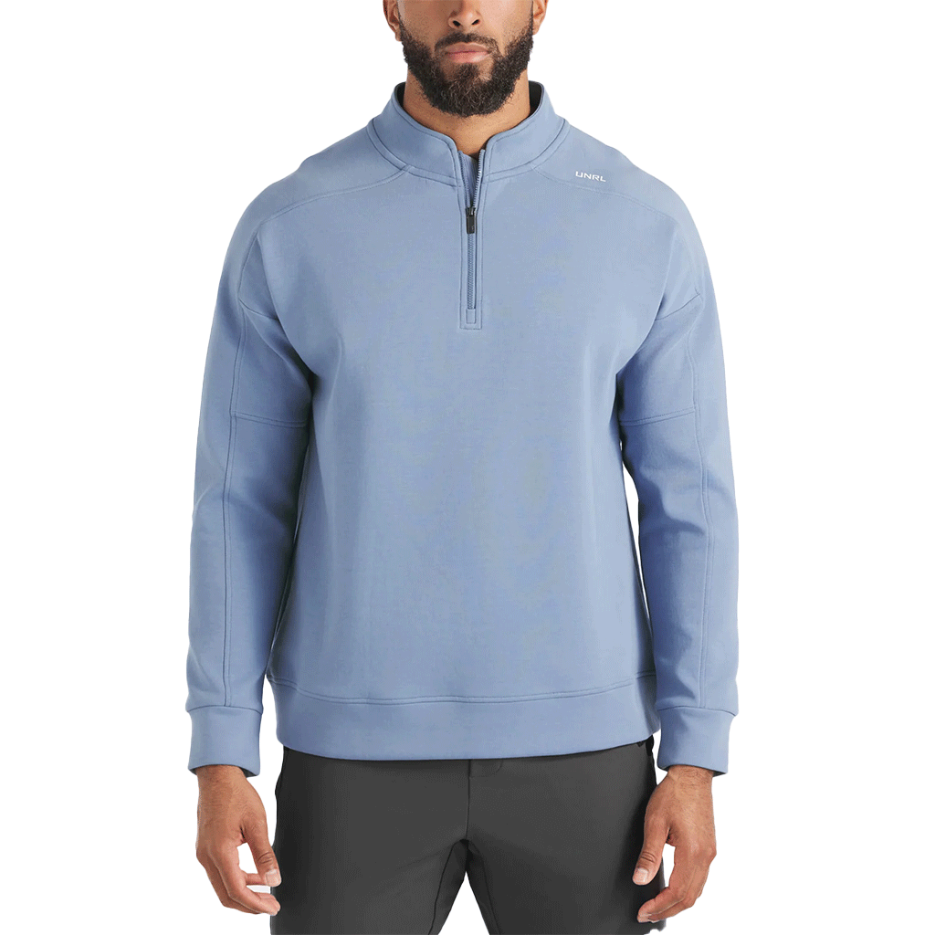 UNRL Men's Storm Blue Outbound Quarter Zip