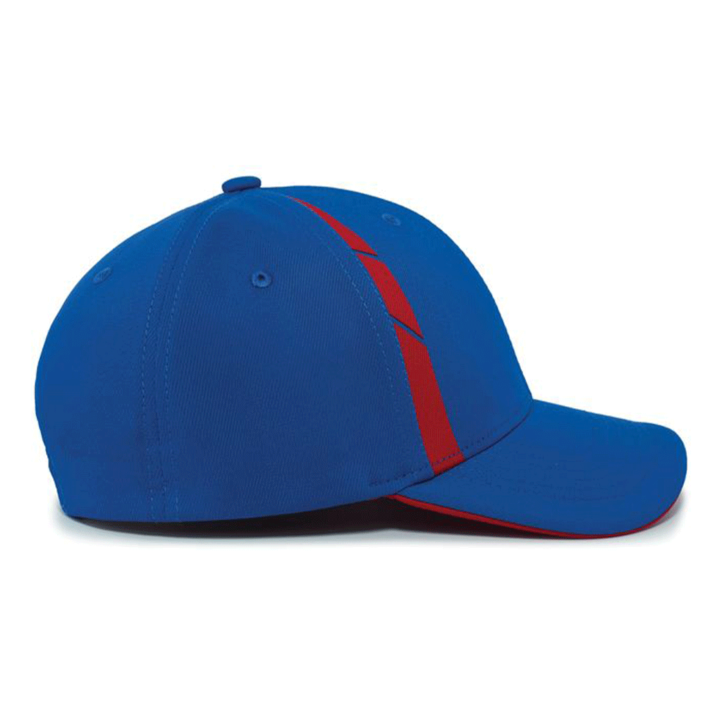 Pacific Hedwear Royal/Red Coolcore Sideline Snapback Cap