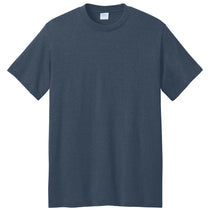 Port & Company Men's Navy Blue Heather Core Blend Recycled Tee