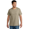 Port & Company Unisex Desert Tan Heather CVC Tee