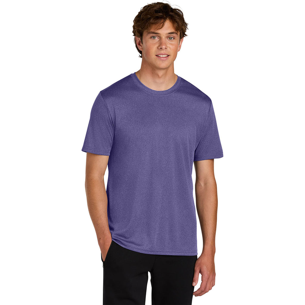 Port & Company Men's Team Purple Heather Heather Performance Tee