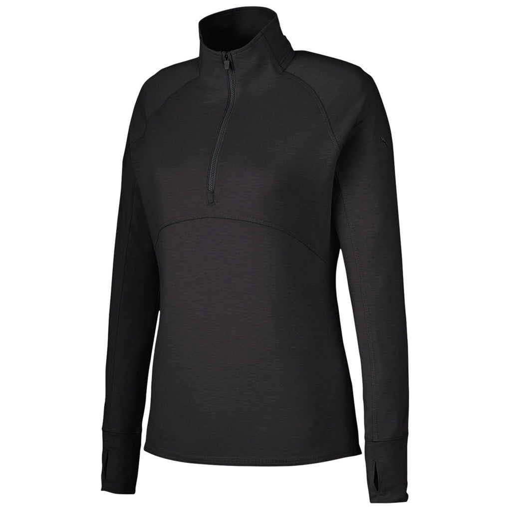 Puma Golf Women's Puma Black Bandon Quarter-Zip