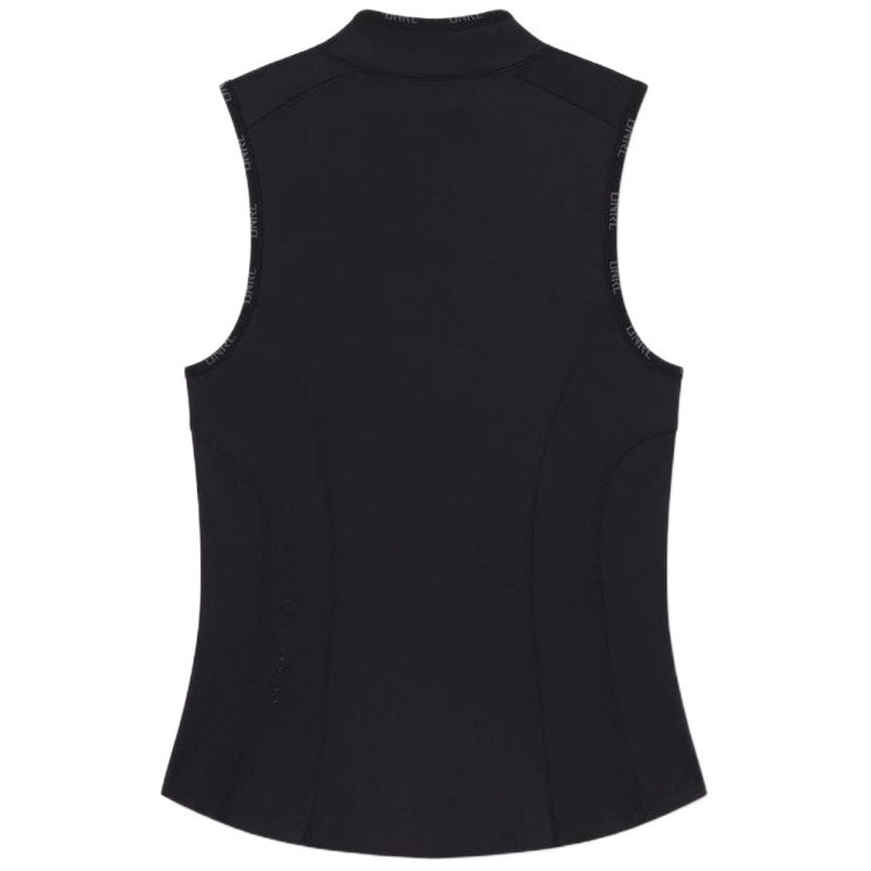 UNRL Women's Black Performa Sleeveless Polo