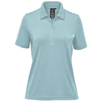 Stormtech Women's Ice Blue Settebello Short Sleeve Polo