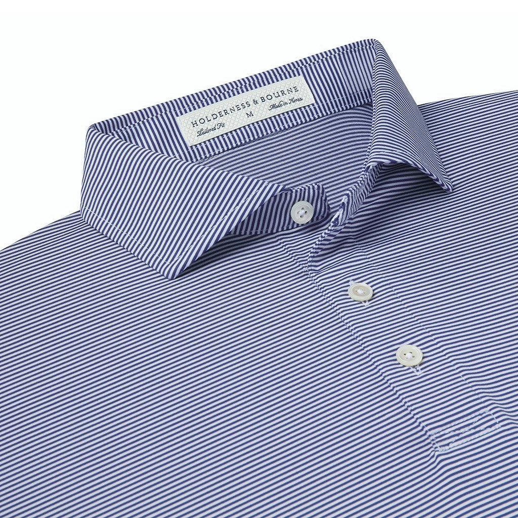 Holderness & Bourne Men's Navy & White The Perkins Shirt