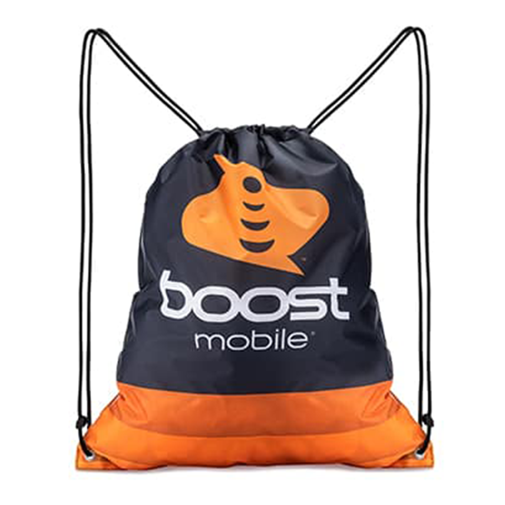 Pop Promos White Drawstring Bags