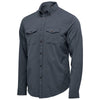 Stormtech Men's Dark Denim Heather Azores Quick Dry Long Sleeve Shirt