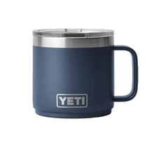 Quick Ship YETI Navy Rambler 14 oz Stackable Mug