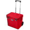 YETI Rescue Red Roadie 60 Wheeled Cooler