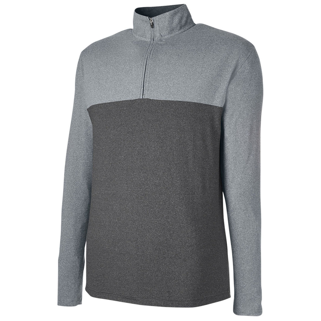 Spyder Men's Polar Frost/Black Frost Spyre Flex Colorblock Quarter-Zip