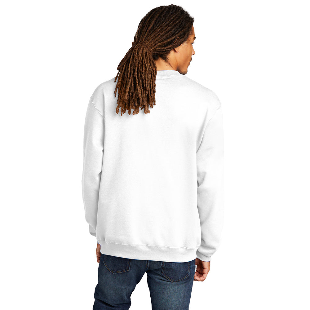 Champion Unisex White Eco Fleece Crewneck Sweatshirt