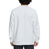 UNRL Men's White Sueded Crewneck