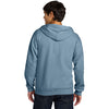 Gildan Men's Stone Blue Softstyle Midweight Fleece Full-Zip Hooded Sweatshirt