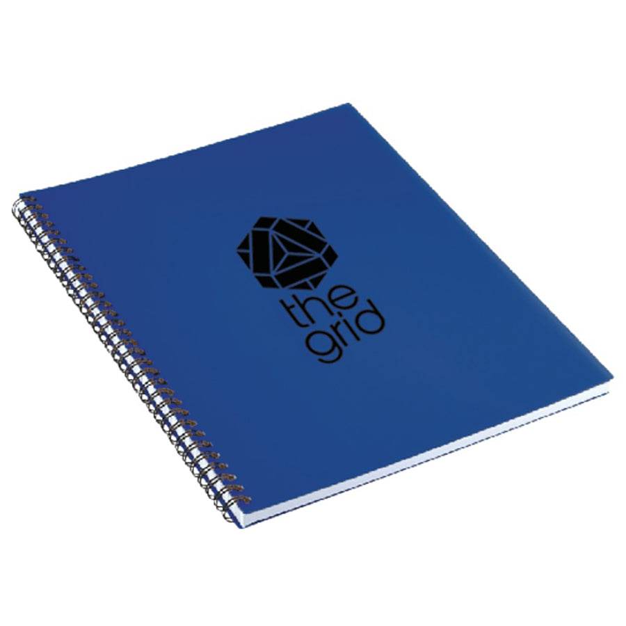 Bullet Blue 8.5'' x 11'' FSC Mix Large Business Spiral Notebook