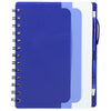 Bullet Purple Recycled Dual Pocket Spiral Notebook W/ Pen