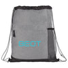 Bullet Graphite Heather Melange Drawstring Bag