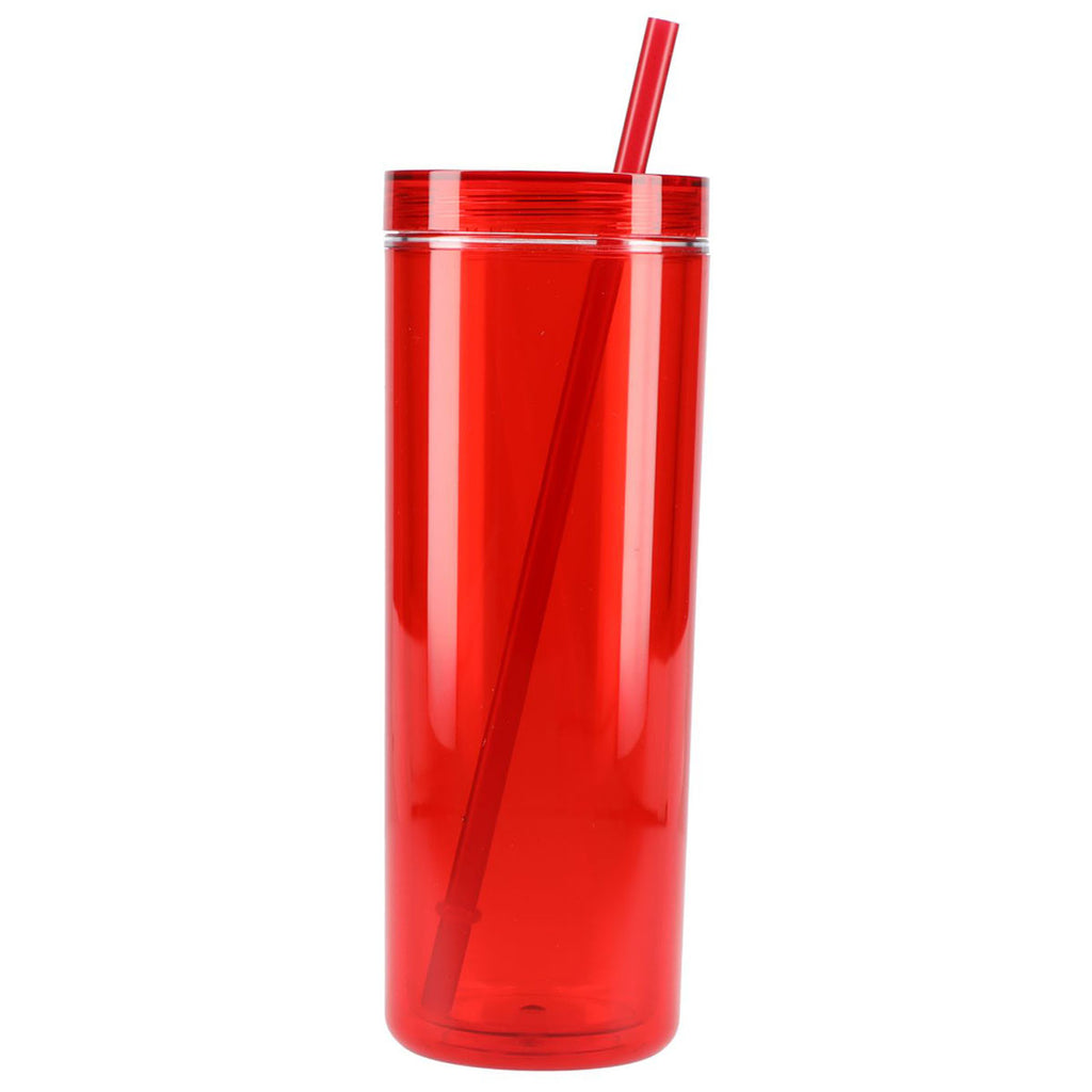 Bullet Red Chroma Recycled Acrylic Skinny Tumbler 16oz