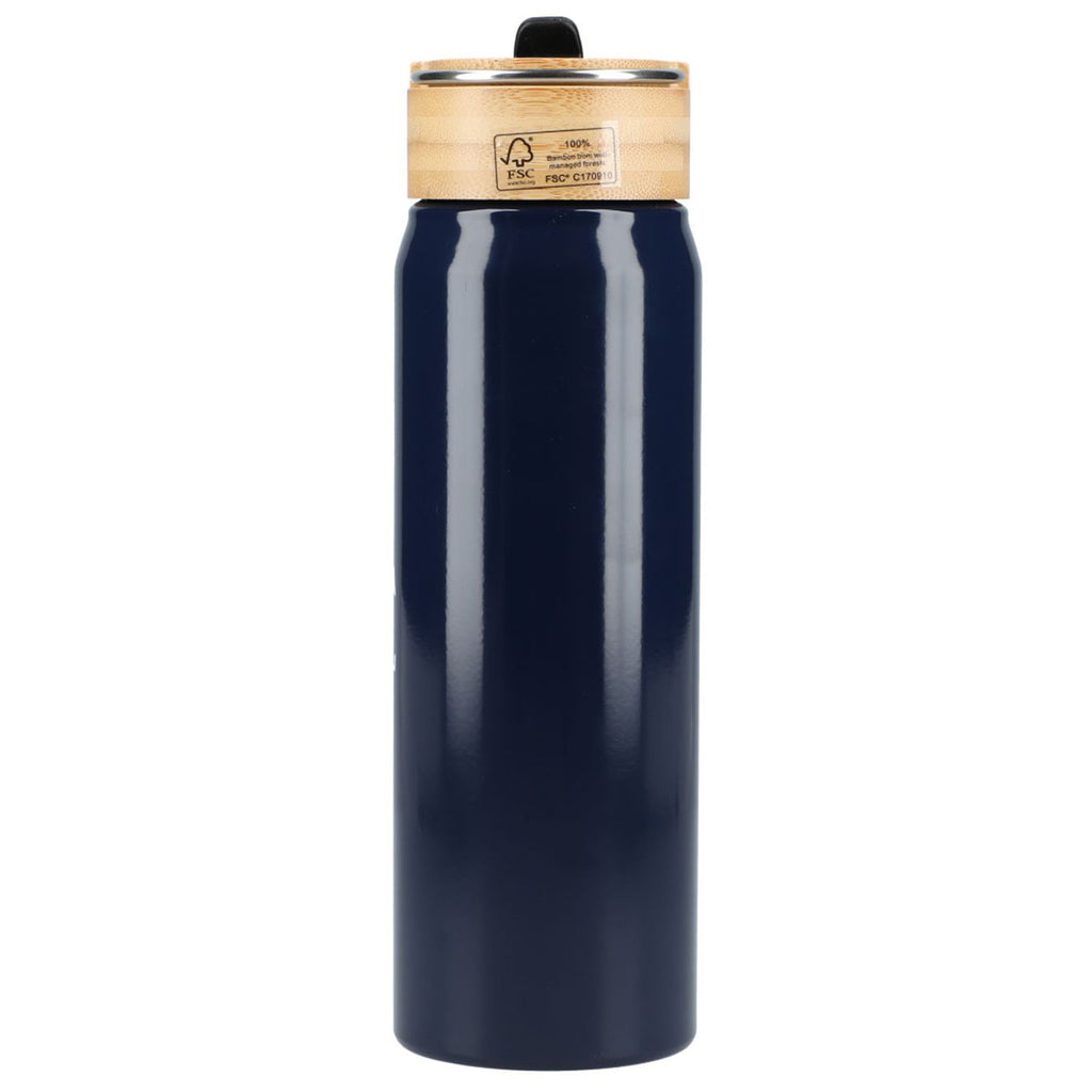 Bullet Navy Billy 26oz Eco-Friendly Aluminum Bottle With FSC Bamboo Lid