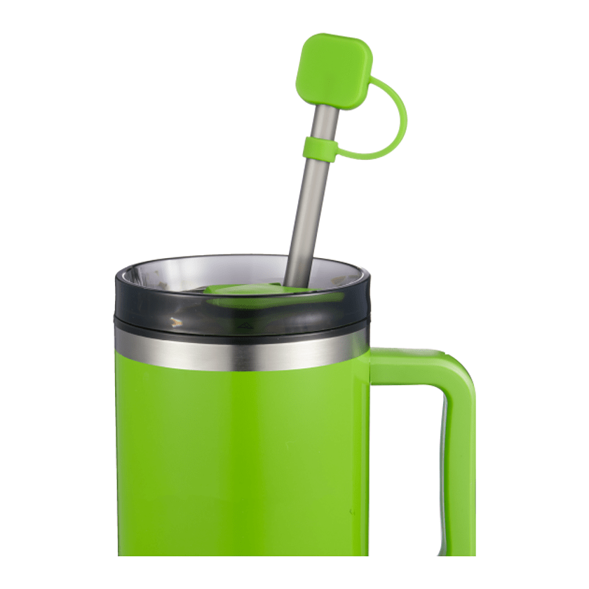 Leed's Lime Green Silicone Straw Cap