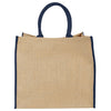 Bullet Navy Large Jute Tote