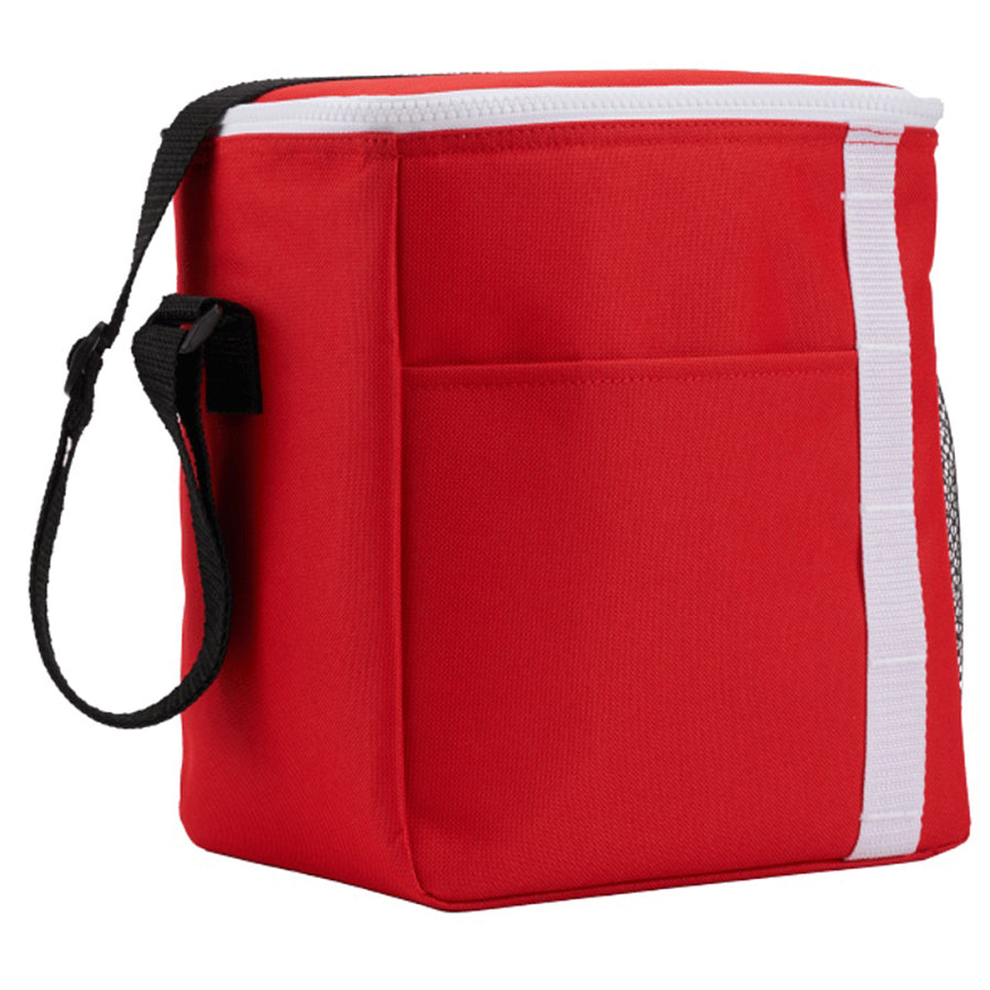 Bullet Red Accent Recycled 12 Can Lunch Cooler