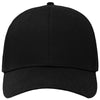 Sportsman Black Lo-Pro Solid Back Traditional Trucker Cap