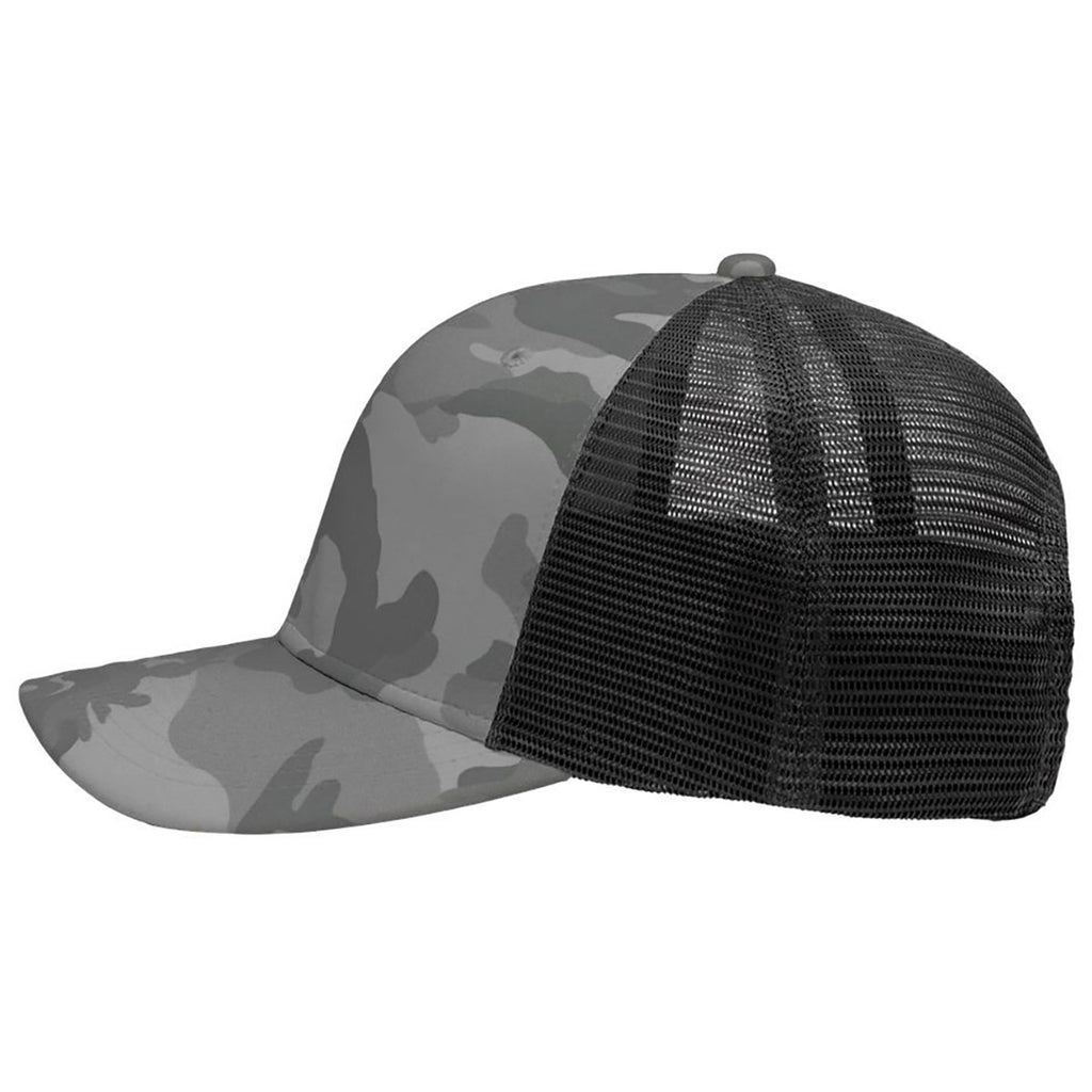 Sportsman Grey Camo/Black Lo-Pro Mesh Back Trucker Fit Cap