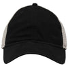 Sportsman Black/Stone Mesh Dad Hat Fit