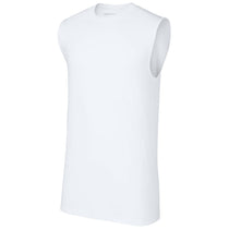 Sport-Tek Men's White PosiCharge Compression Sleeveless Tee