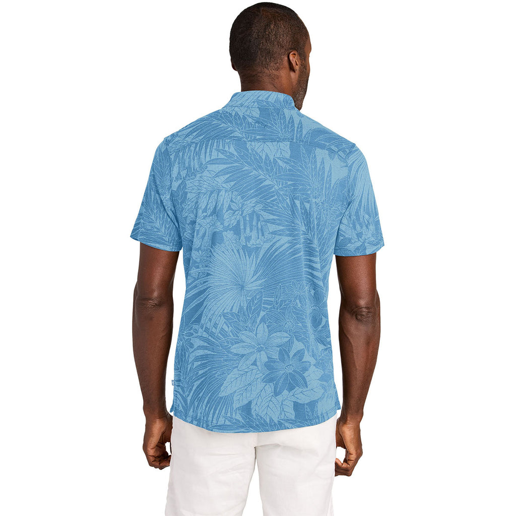 Tommy Bahama Men's Chambray Blue Santiago Paradise Polo