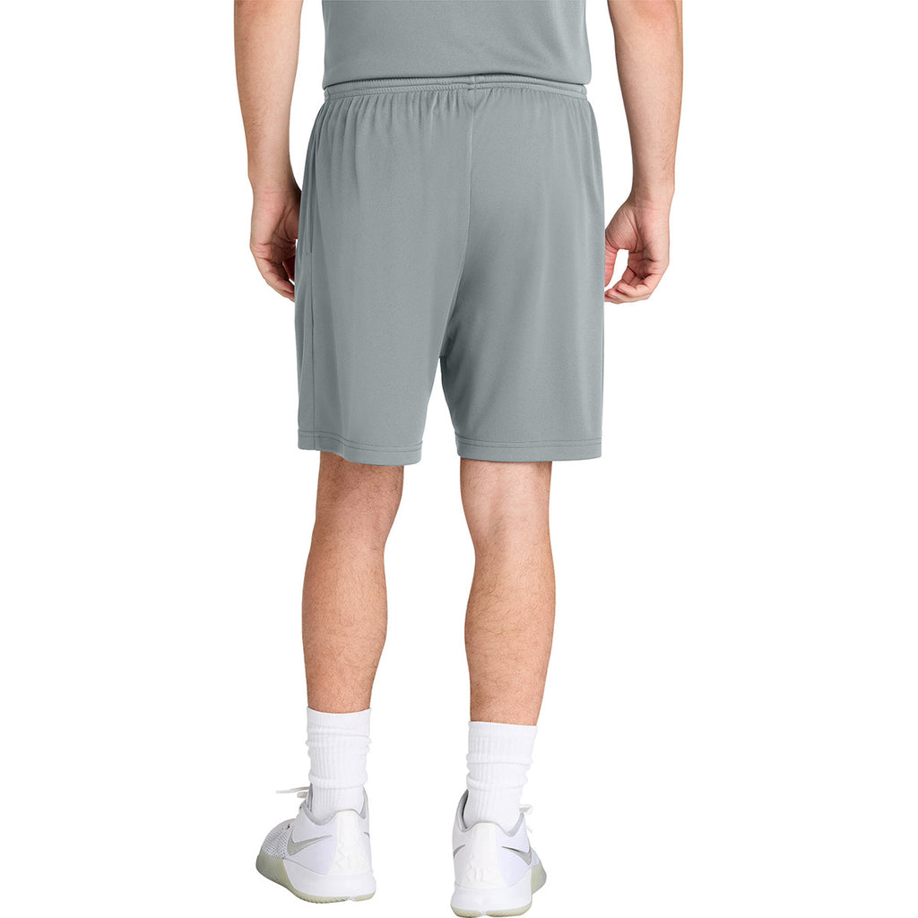 Sport-Tek Men's Silver PosiCharge Competitor 7" Pocketed Short