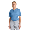 Sport-Tek Unisex Carolina Blue PosiCharge Competitor 2-Button Henley
