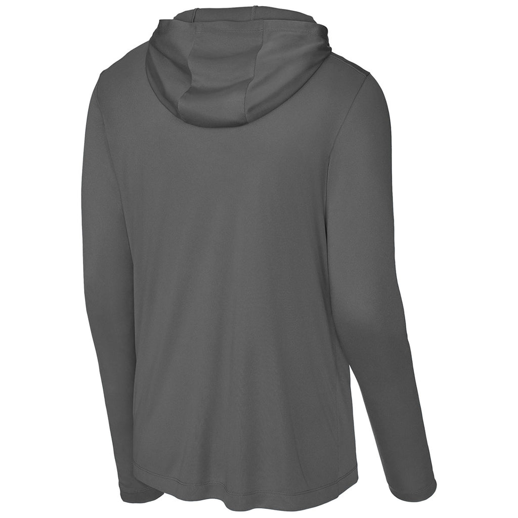 Sport-Tek Unisex Dark Smoke Grey Posi-UV Pro Long Sleeve Hoodie