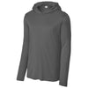 Sport-Tek Unisex Dark Smoke Grey Posi-UV Pro Long Sleeve Hoodie