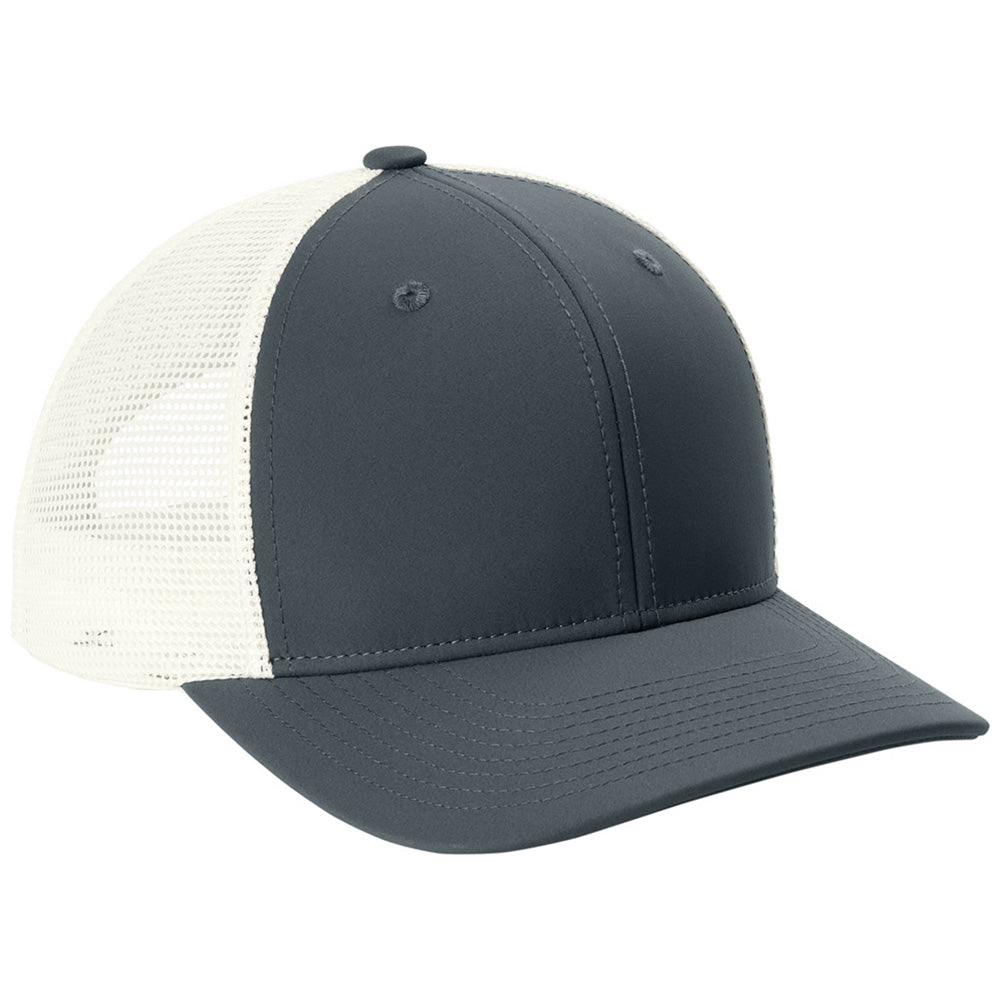 Sport-Tek Iron Grey/ White Club Trucker Cap