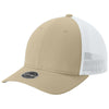 Sport-Tek Sahara/White Stretch-Tek Mesh Back Cap