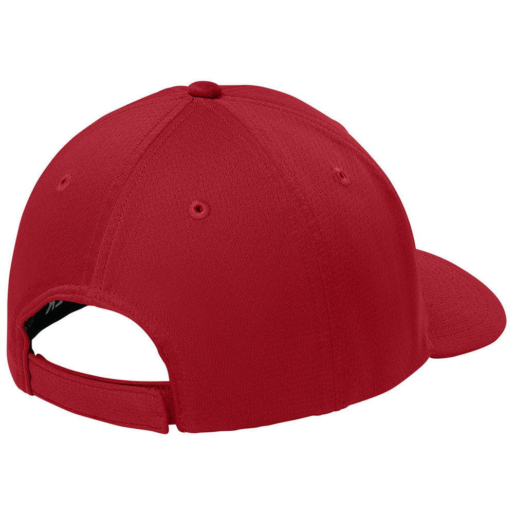 Sport-Tek Deep Red Impact Mesh Stretch-Tek Adjustable Cap
