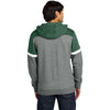 Sport-Tek Men's Forest Green/Vintage Heather Drive Fleece Colorblock Hoodie