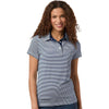 Swannies Women's Navy White Kayla Striped Polo