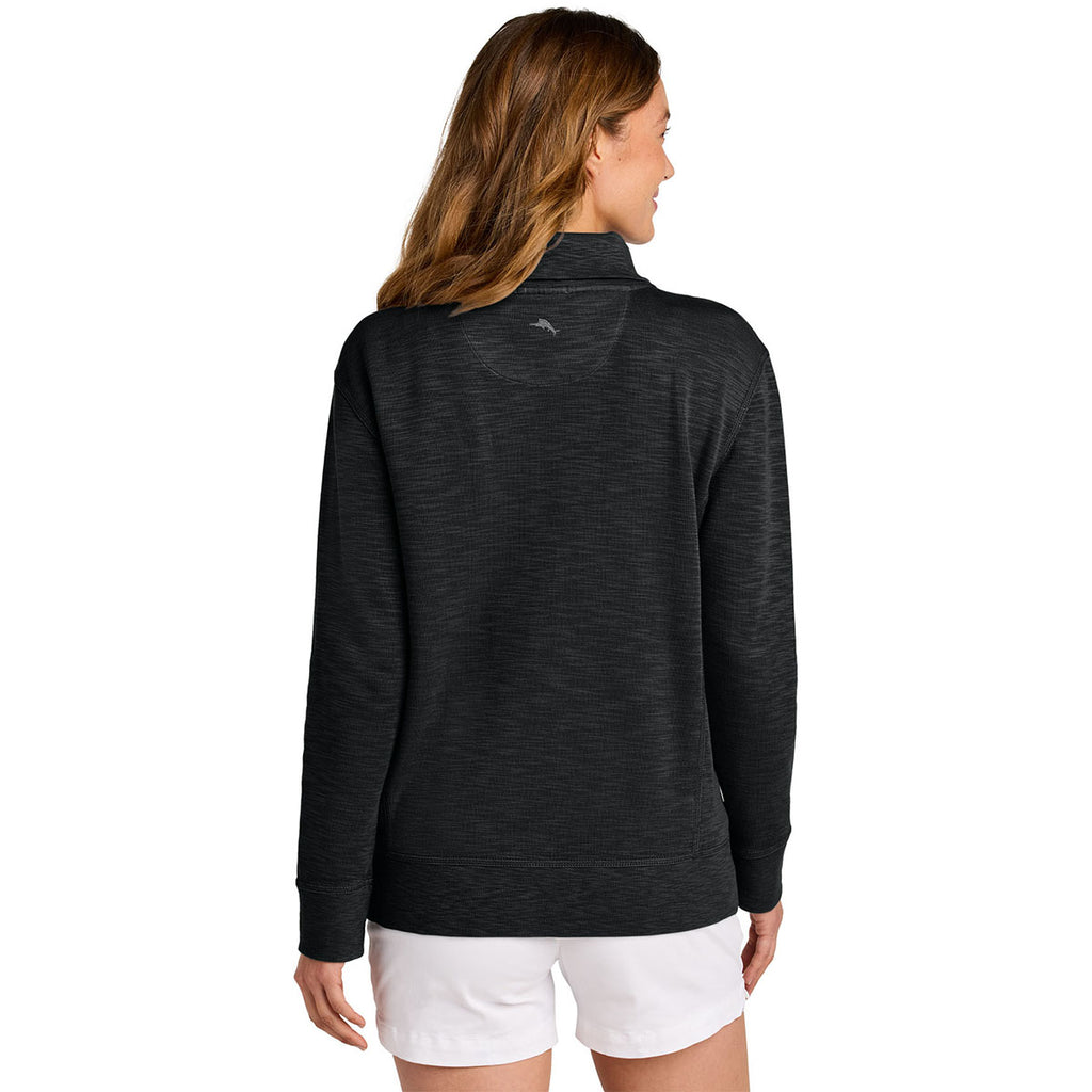 Tommy Bahama Women's Black Tobago Bay Full-Zip