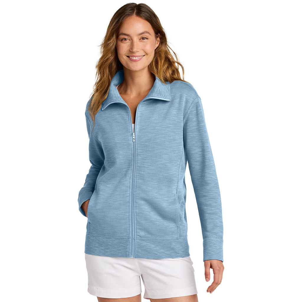 Tommy Bahama Women's Light Sky Blue Tobago Bay Full-Zip