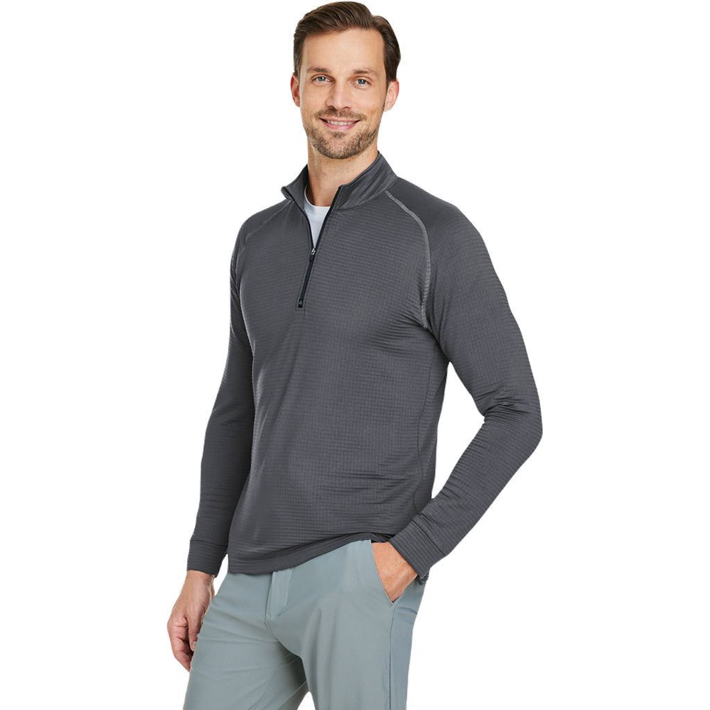 Swannies Golf Men's Charcoal Lukas Lightweight Quarter-Zip