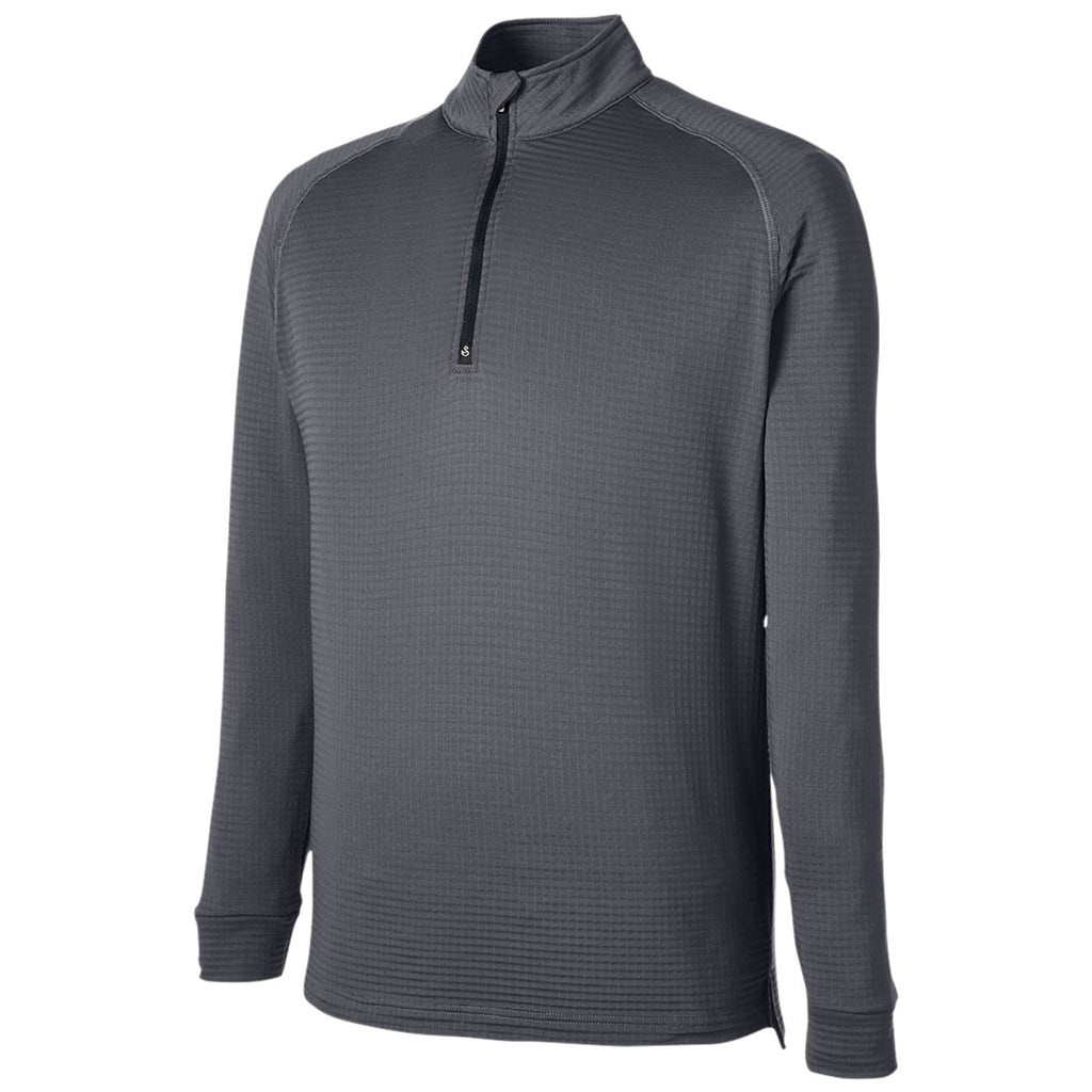 Swannies Golf Men's Charcoal Lukas Lightweight Quarter-Zip