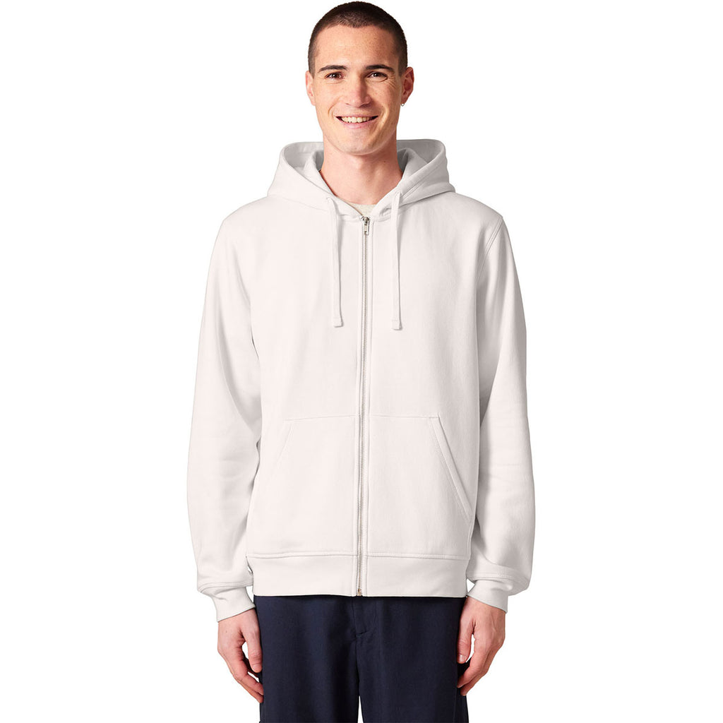 Stanley/Stella Unisex Vintage White Mixer Full-Zip Hooded Sweatshirt