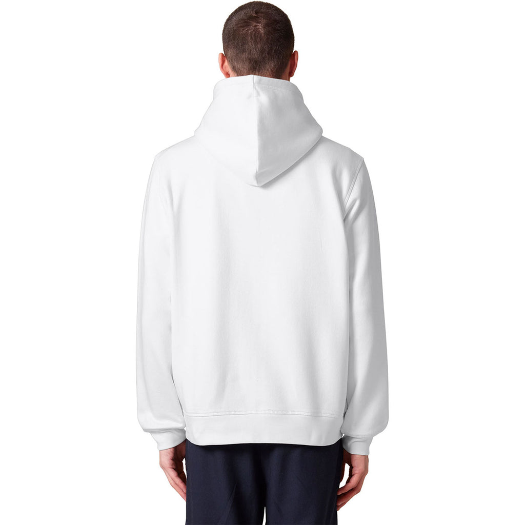 Stanley/Stella Unisex White Mixer Full-Zip Hooded Sweatshirt