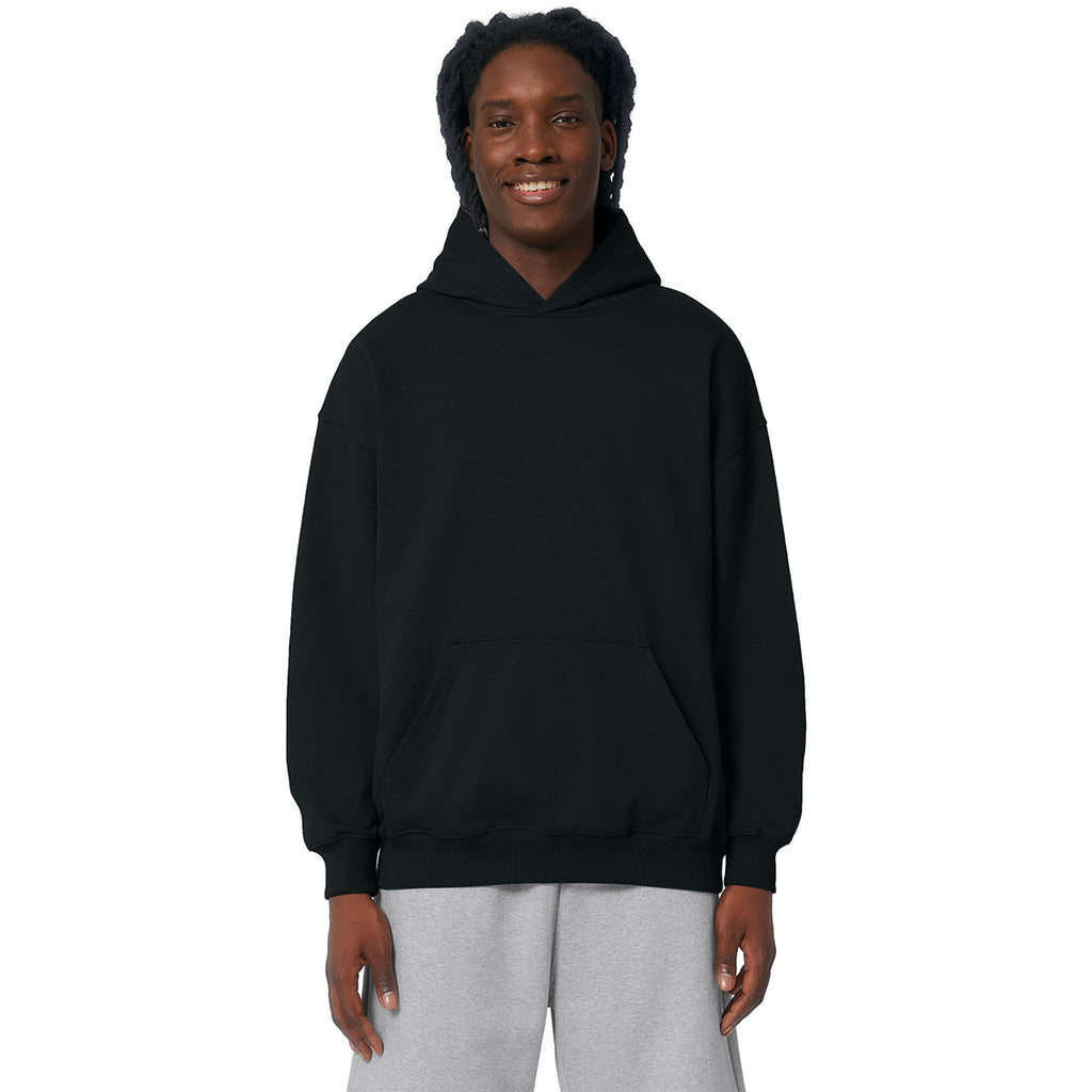 Stanley/Stella Unisex Black Cooper Dry Hooded Sweatshirt